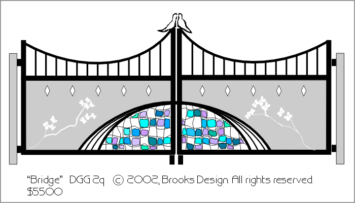 Decorative Gates #2q:'Bridge' digital drawing