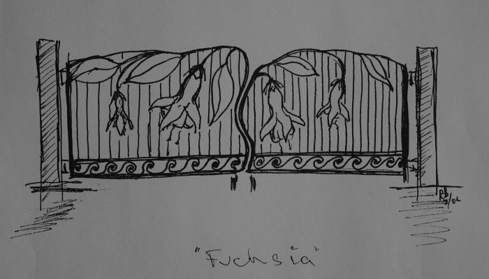 Decorative Gates #2j:'Fuchsia'