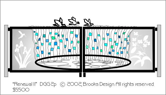 Decorative Gates #2p:'Renewal, II' digital drawing